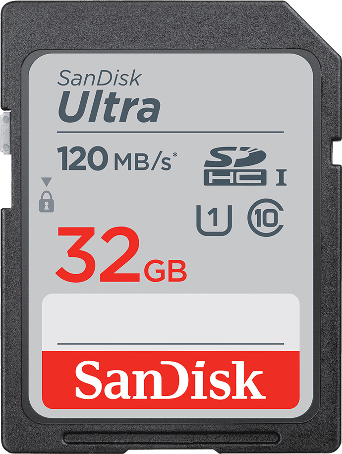 Image of 32GB SanDisk Ultra UHS-1 (U1) SD Card