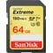 SanDisk Extreme 64GB V30, UHS-I, U3, Class 10 SDHC Memory Card