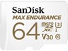 SanDisk MAX ENDURANCE 64GB V30, UHS-I U3, Class10 microSDXC Memory Card with SD Adapter
