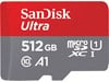 SanDisk Ultra 512GB A1, UHS-I U1, Class10 microSDXC Card with SD Adapter
