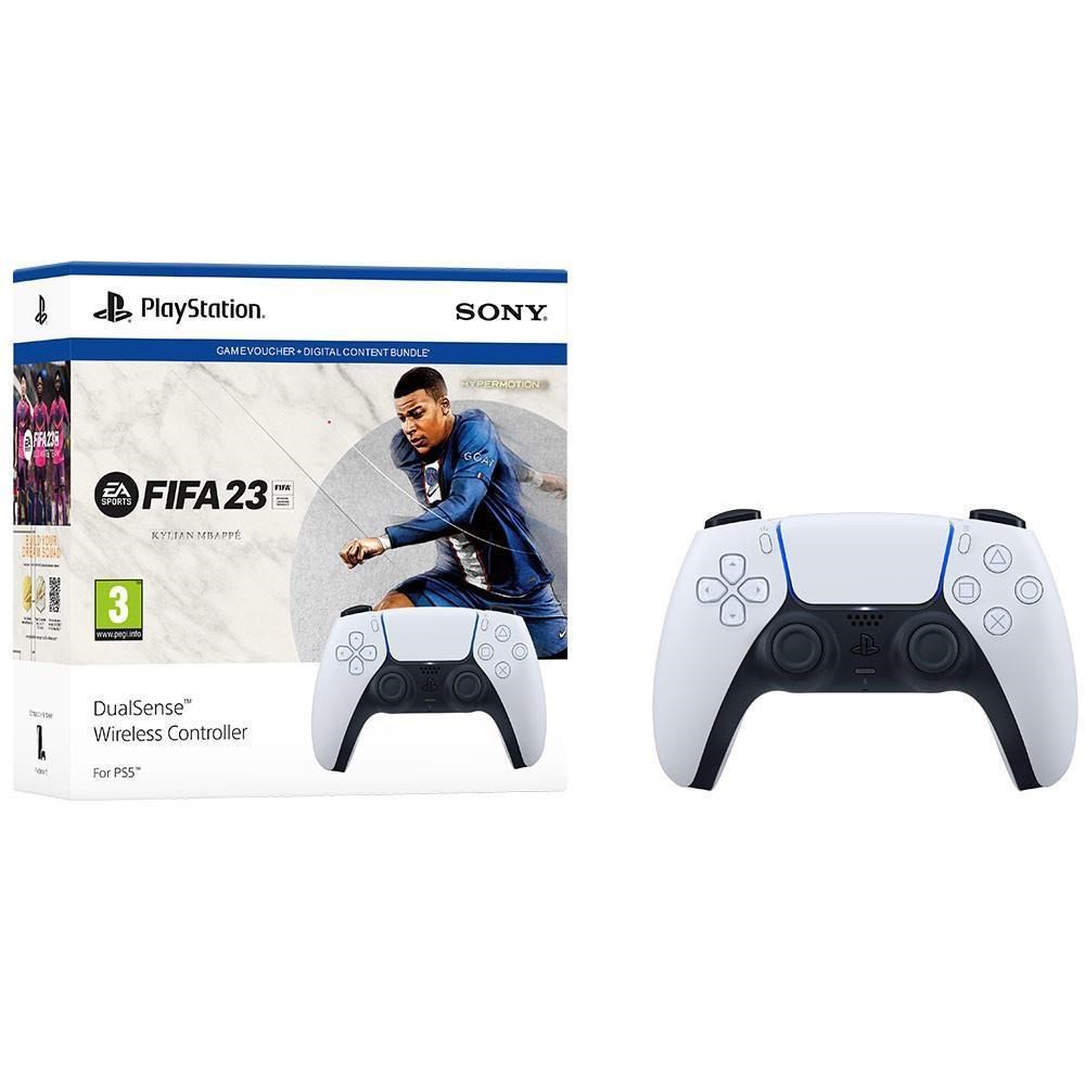 Sony PS5 DualSense wireless controller - White + EA SPORTS FIFA 23