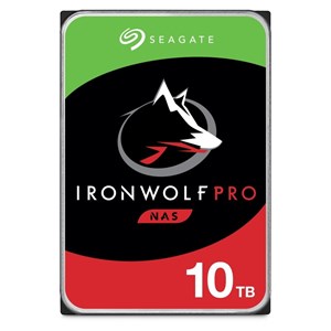 Seagate IronWolf Pro 10TB NAS Hard Drive, 3.5 inch, 7200RPM. 256MB Cache, CMR