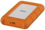 LaCie Rugged Secure 2TB Mobile External Hard Drive in Orange - USB3.0