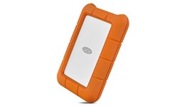 LaCie Rugged USB-C 4TB Desktop External Hard Drive in Orange - USB3.0