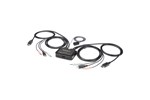 StarTech.com 2 Port DisplayPort KVM Switch with Built-In Cables