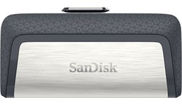 SanDisk Ultra Dual Drive 256GB USB 3.0 Flash Stick Pen Memory Drive - Silver 