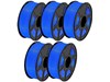 Sunlu PLA 3D Printer Filament in Blue, 5 Pack of 1KG
