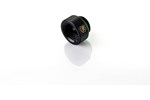 Bitspower G1/4 inch IG1/4 inch 7.5mm Extender Fitting in Glorious Black - Twin Pack