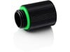 Bitspower G1/4 inch IG1/4 inch 20mm Extender Fitting in Glorious Black - Twin Pack