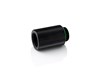 Bitspower G1/4 inch IG1/4 inch Extender Fitting , 25mm, Glorious Black, Double Pack