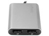 StarTech.com Thunderbolt 3 to Dual DisplayPort Adaptor - 4K 60Hz - Mac and Windows Compatible