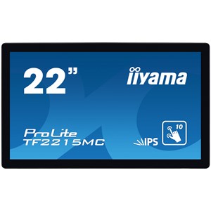 iiyama ProLite TF2215MC-B2 21.5 inch Open Frame Touch Monitor - IPS Panel, Full HD 1920 x 1080 Resolution, HDMI, DisplayPort, VGA (Black)