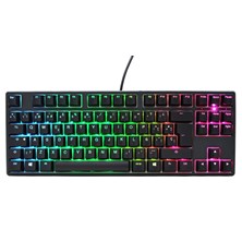 Ducky One TKL Mechanical Keyboard - Cherry MX Brown Switch, RGB Lighting, UK Layout (Black)