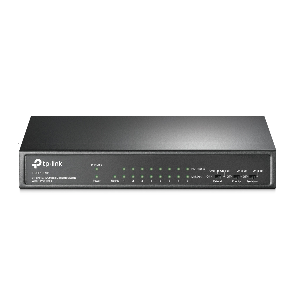 Tp-Link Tl-Sf1009p 9-Port 100 Mbps Desktop Switch Size 9