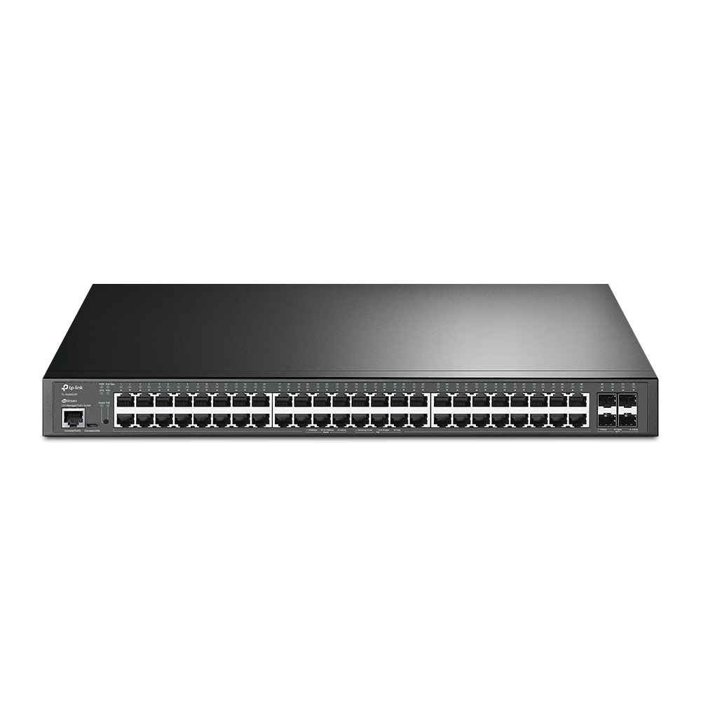 Tp-Link Jetstream Tl-Sg3452xp 48-Port Gigabit Poe+ Rackmount Switch Small