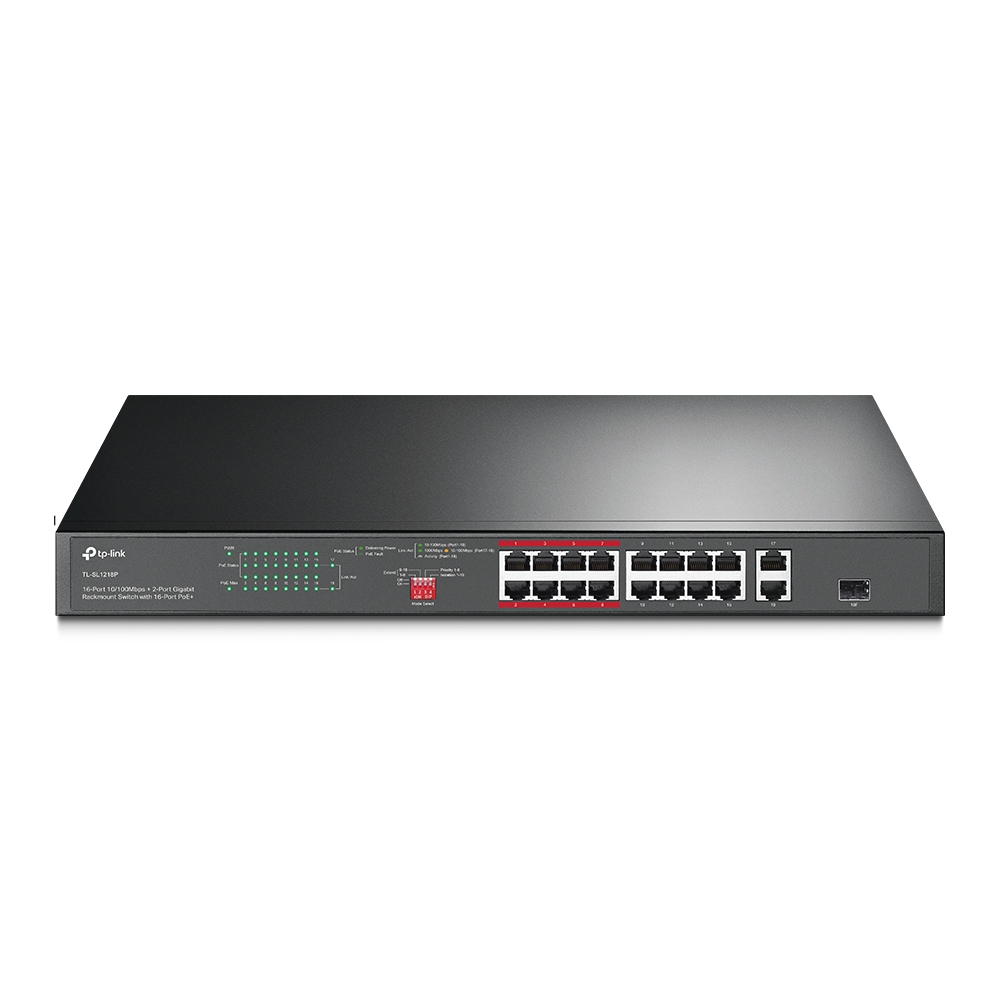 Tp-Link Tl-Sl1218p 18-Port 100 Mbps Rackmount Switch Size 18