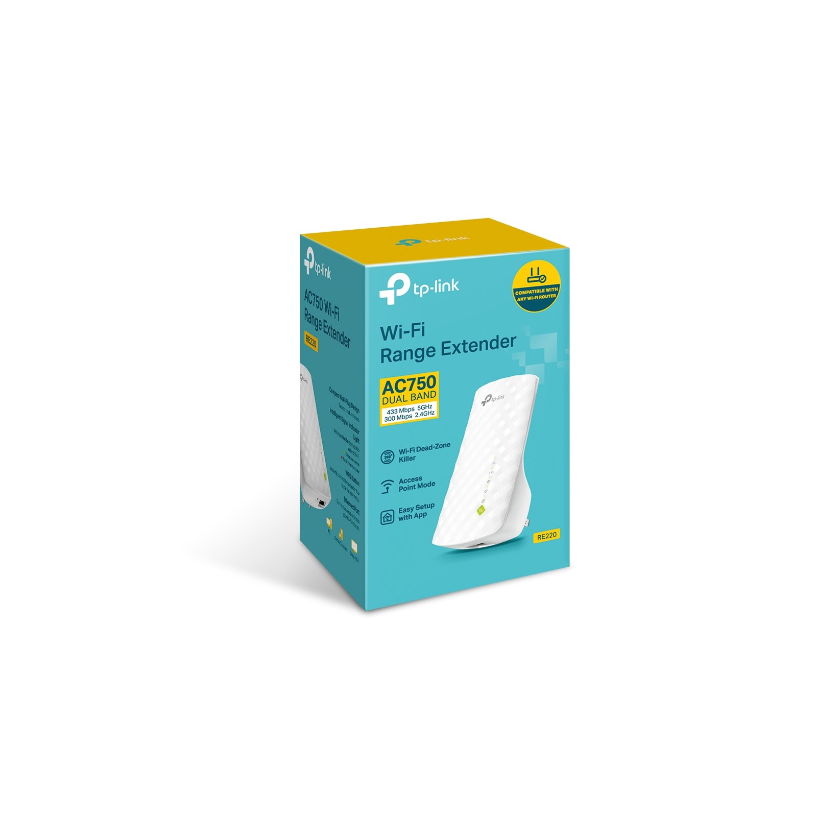 TPLink RE220 AC750 WiFi Range Extender RE220 CCL