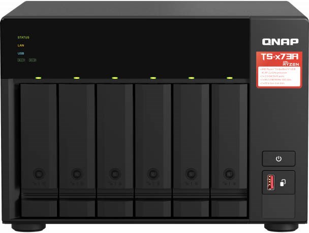 QNAP TS-673A-8G Serveur De Stockage NAS Tower Ethernet/LAN Noir V1500B