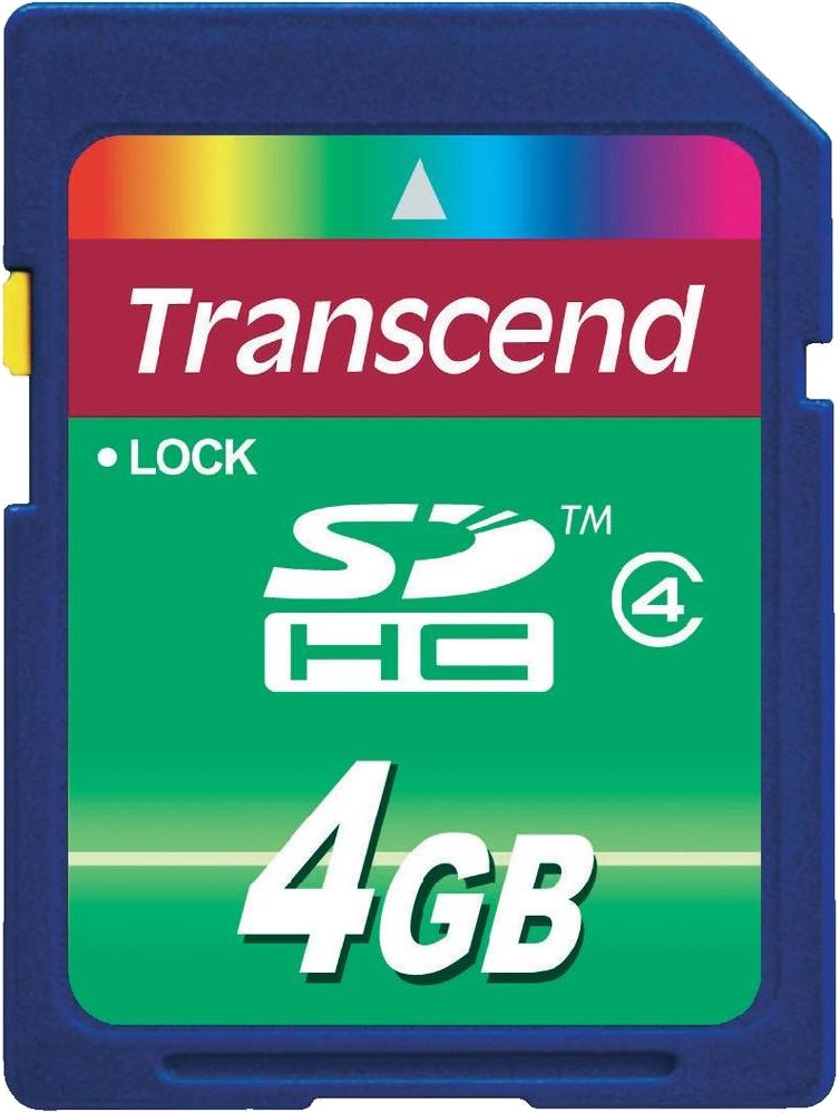Transcend 4GB Class 4 SD Card TS4GSDHC4 CCL Computers