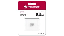 Transcend 300S 64GB UHS-I U1, Class 10 microSDXC Card