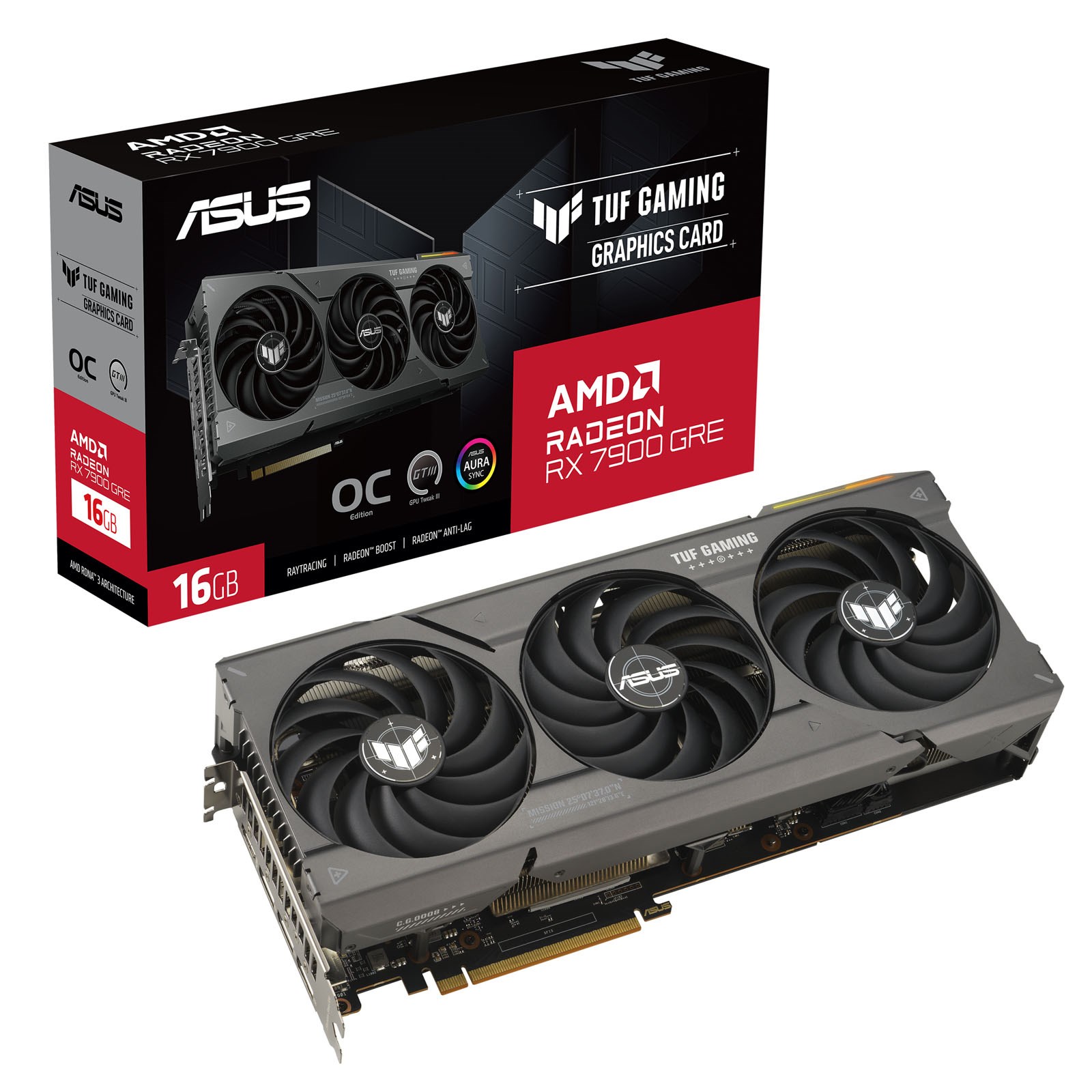 ASUS Radeon RX 7900 GRE TUF Gaming 16GB OC GPU - 90YV0J91 ASUS Radeon RX 7900 GRE TUF Gaming 16GB OC GPU - 90YV0J91