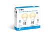 TP-Link Tapo L510B Smart Wi-Fi Light Bulb, Dimmable, B22, 2-Pack