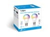 TP-Link Tapo L530B Smart Wi-Fi Light Bulb, Multicolour, B22, 2-Pack