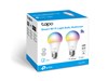 TP-Link Tapo L530E Smart Wi-Fi Light Bulb, Multicolour, E27, 2-Pack