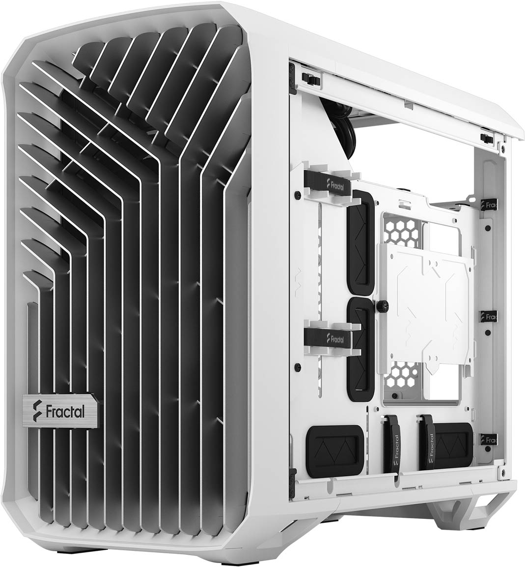 Fractal Design Torrent Nano ITX Case, ITX, in White, Clear