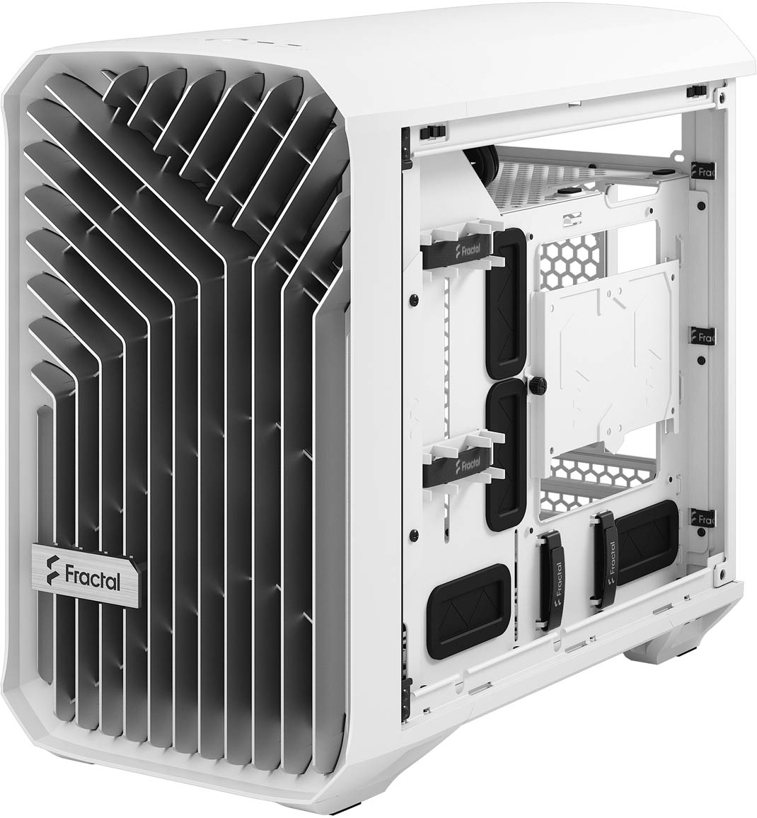 Fractal Design Torrent Nano ITX Case, ITX, in White, Clear