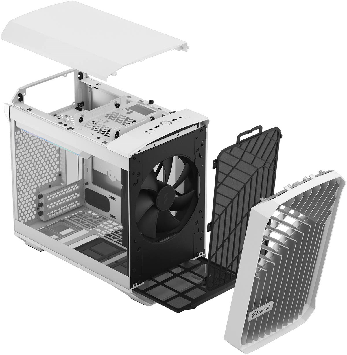 PCケース(自作PC用) Fractal Design TorrentNano WhiteTG Clear Fractal Design Torrent Nano RGB White TG Clear Tint Tempered