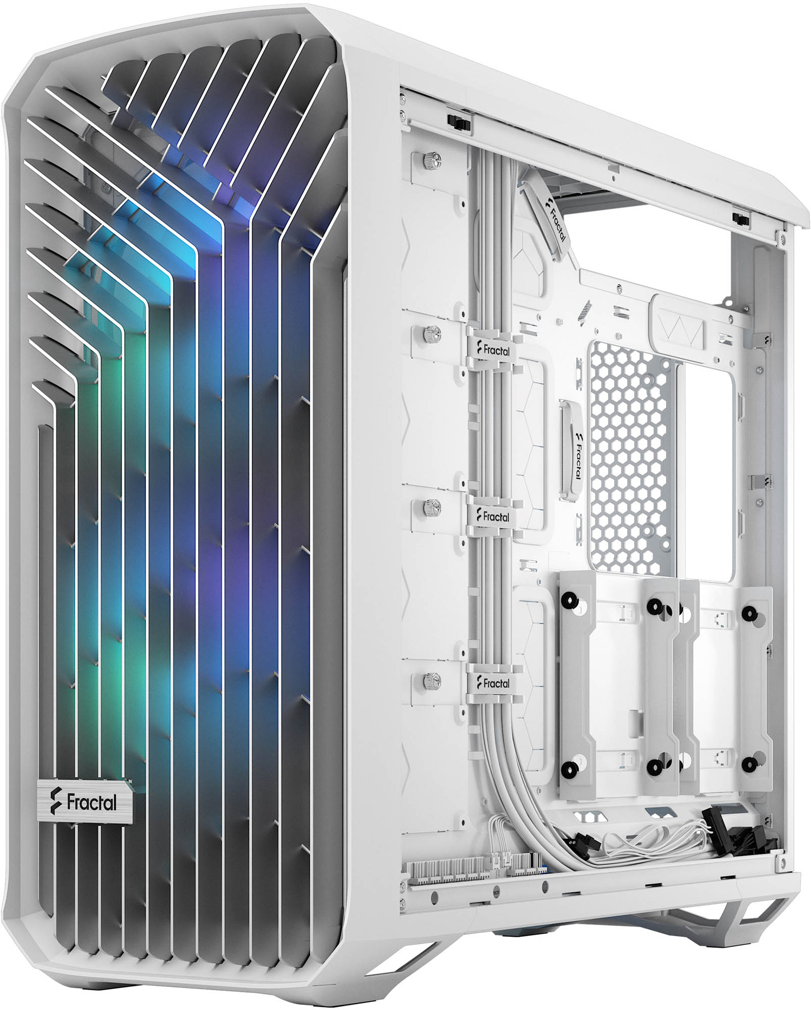 Fractal Design Torrent TG RGB Mid Tower ATX Case in White with
