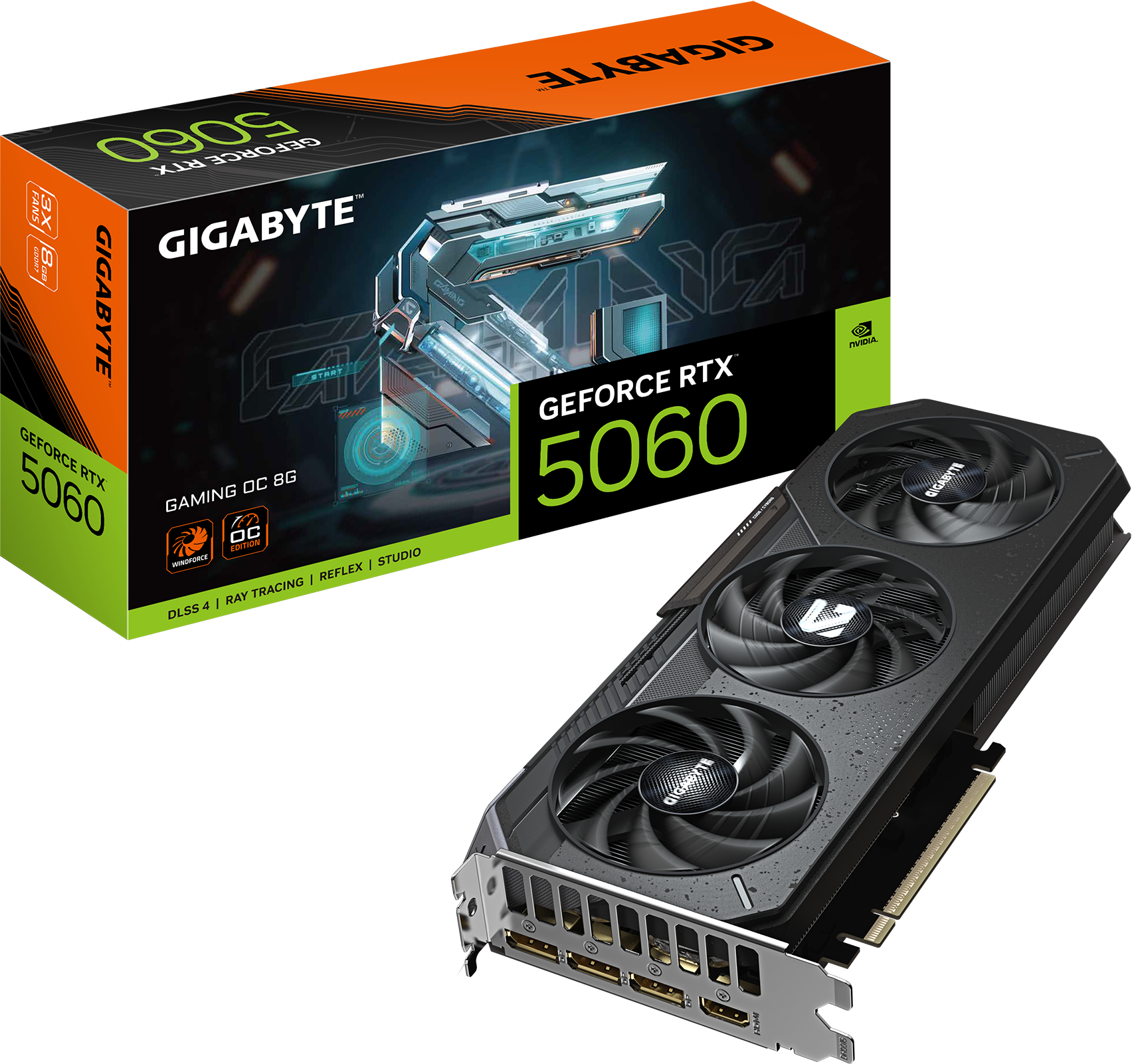 Gigabyte GeForce RTX 5060 GAMING OC 8GB GDDR7 Graphics Card