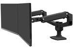 Ergotron Two-Monitor Mount 45-245-224 LX Dual Side-by-Side Arm (Matte Black)