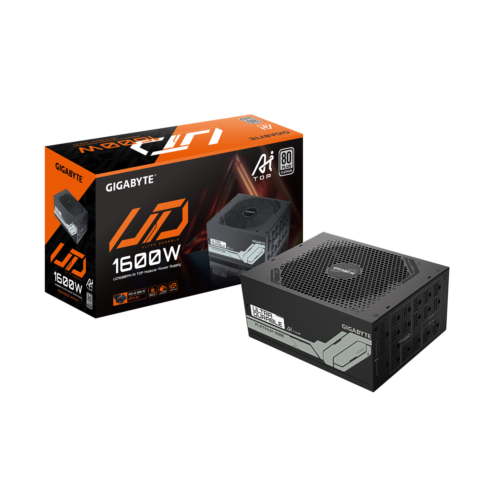 1600W Gigabyte UD1600PM PG5 AI TOP Modular 80 Plus Platinum PSU