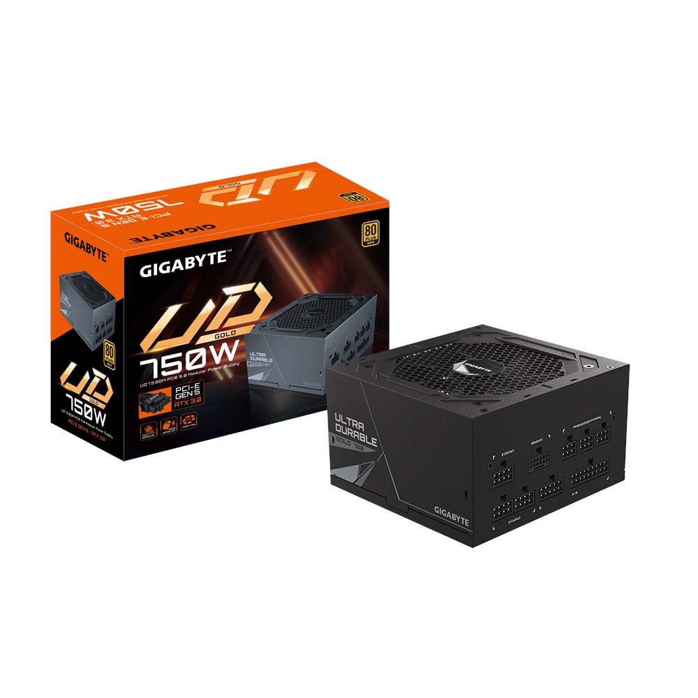 750W Gigabyte UD750GM PG5 Modular 80 Plus Gold PSU - GP-UD750GM
