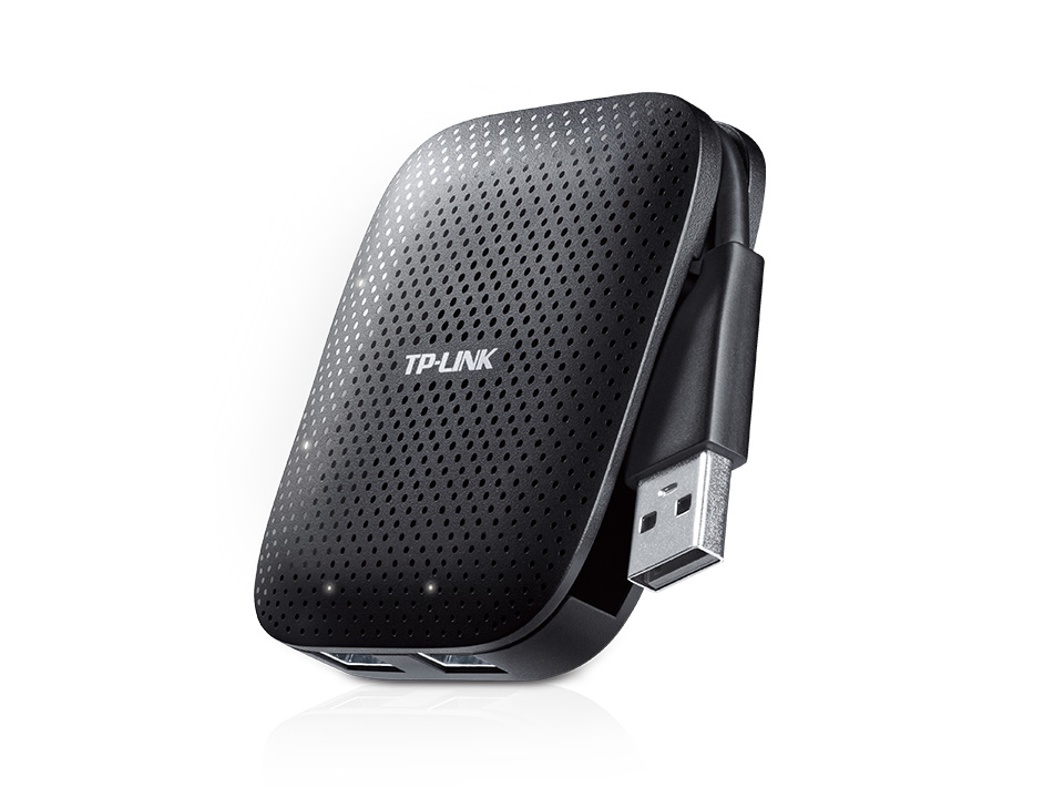 Tp-Link Black Uh400 4-Port Usb 3.0 Hub (Black) Size 4