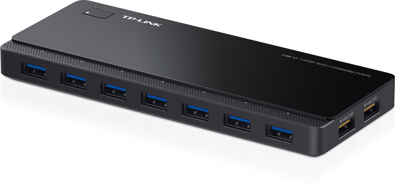 TPLink UH720 7Port USB 3.0 Hub with 2 Charging Ports V1.0 (Black