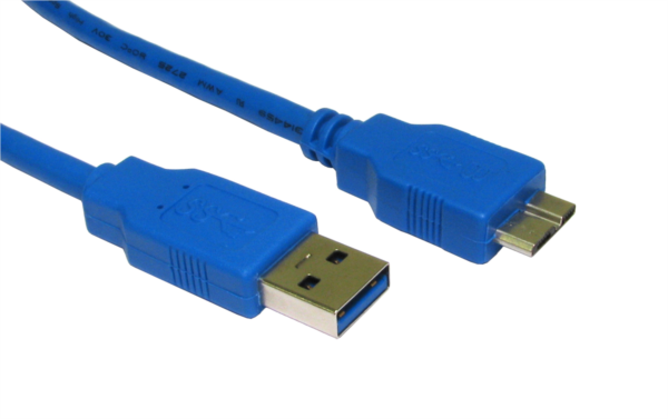 Cables Direct USB3-MICROB-BL USB cable 2 m USB 3.2 Gen 1 (3.1 Gen 1) U