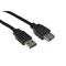 2m USB 3.0 Extension Cable - Black