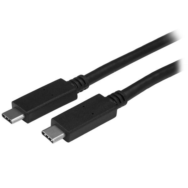 Photos - Cable (video, audio, USB) Startech.com (2m) USB-C 3.0 Cable  with Power Delivery (3A) USB315C (Black)