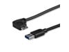 StarTech.com (0.5m) Micro USB Cable - A To Left Angle M/M Slim (Black)