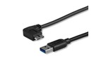 StarTech.com (0.5m) Micro USB Cable - A To Left Angle M/M Slim (Black)