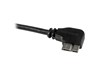 StarTech.com (0.5m) Micro USB Cable - A To Right Angle  M/M Slim (Black)
