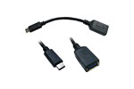 Cables Direct 50cm USB 3.0 Type-C Male to Type-A Female Adaptor (Black)