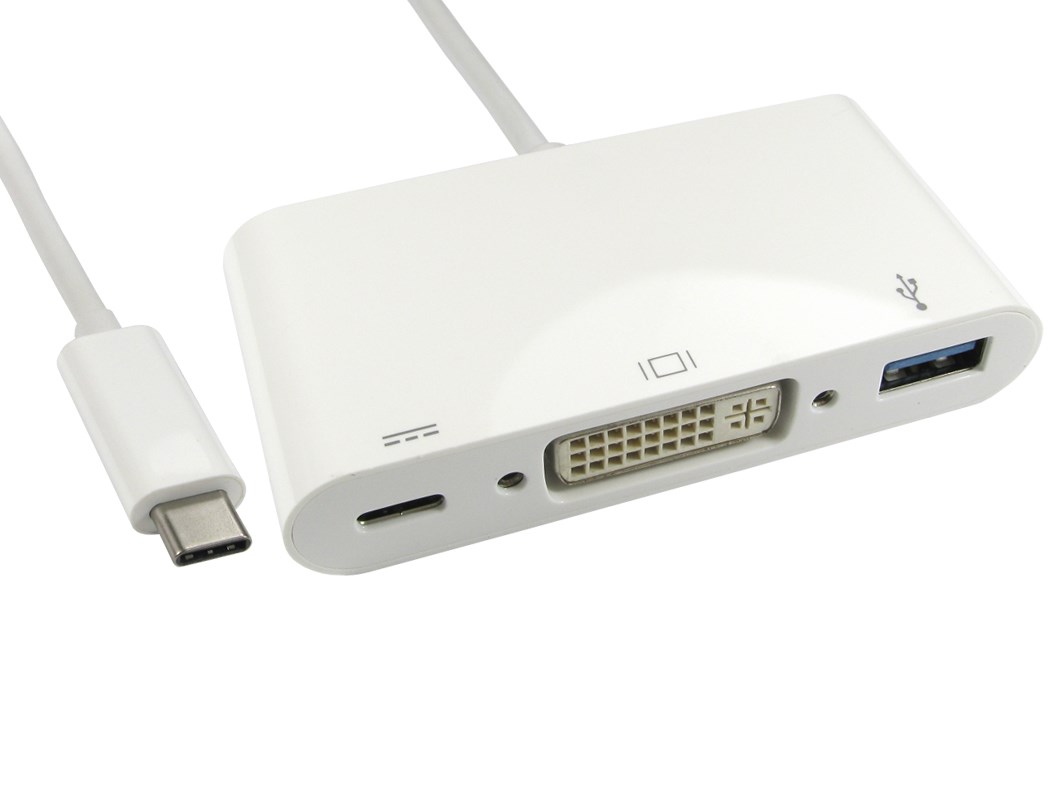 CCL Choice (0.15m) Leaded USB TypeC to DVI & USB Adapter with PD