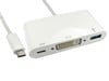 CCL Choice (0.15m) Leaded USB Type-C to DVI & USB Adapter with PD Function