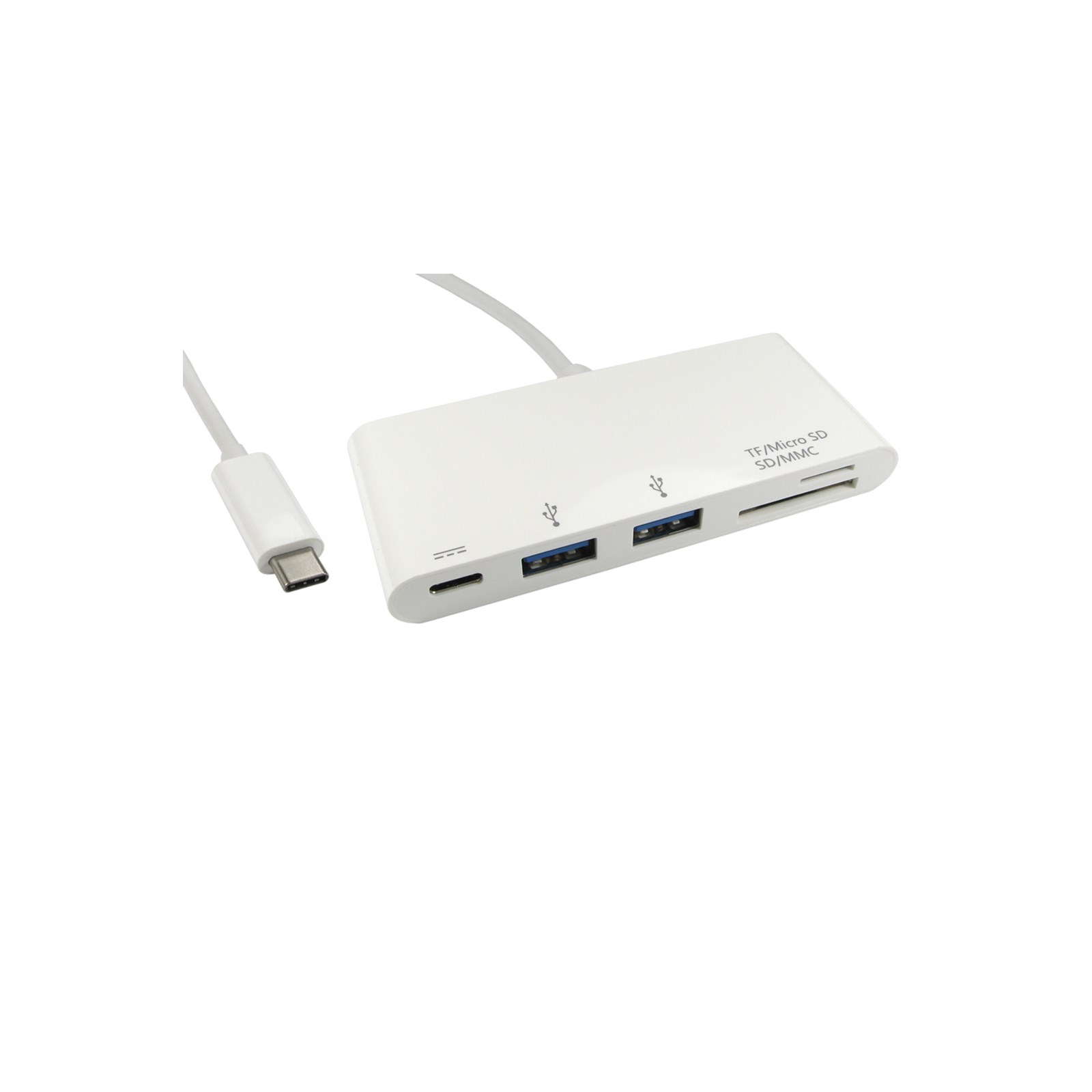 CCL Choice Leaded USB Type C to 2 Port USB Hub & Card Reader with PD