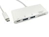 CCL Choice Leaded USB Type C to 2 Port USB Hub & Card Reader with PD Function