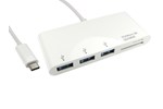 CCL Choice Leaded USB Type-C to 3 Port USB Hub & Card Reader